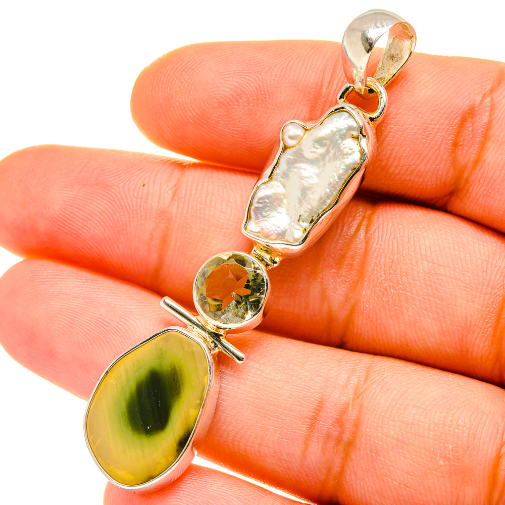 Willow Creek Jasper Pendants handcrafted by Anasilvercos - PD4526