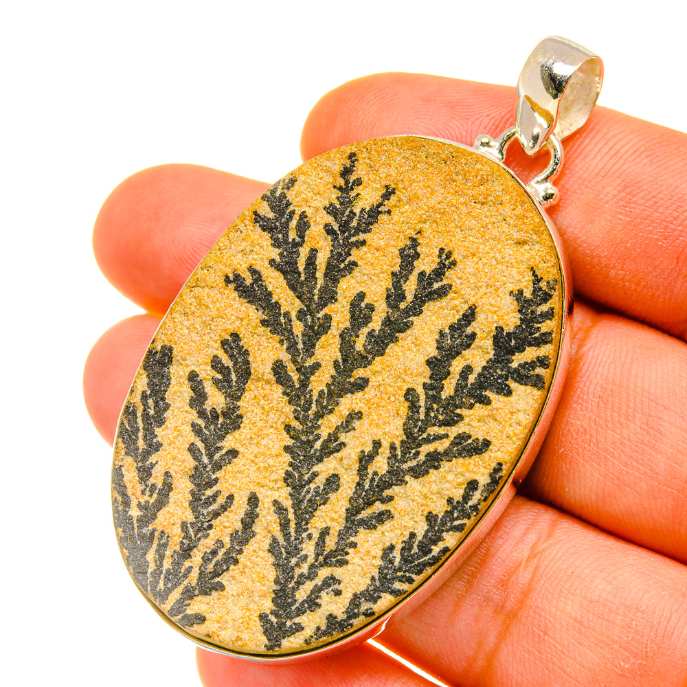 Germany Psilomelane Dendrite Pendants handcrafted by Anasilvercos - PD4559