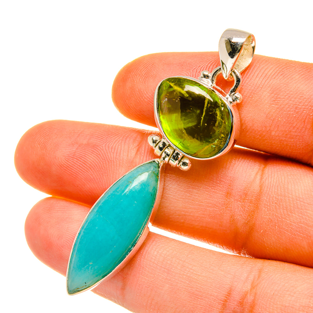 Larimar Pendants handcrafted by Anasilvercos - PD4566