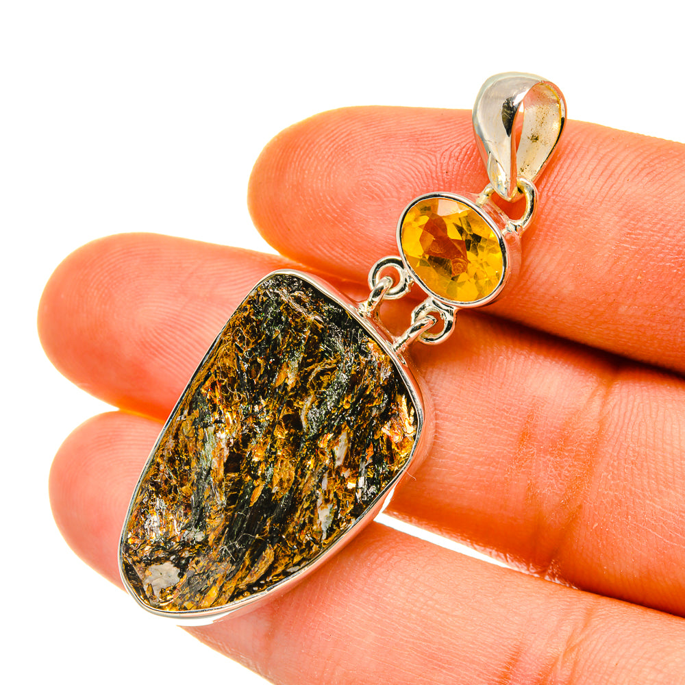 Astrophyllite Pendants handcrafted by Anasilvercos - PD4570