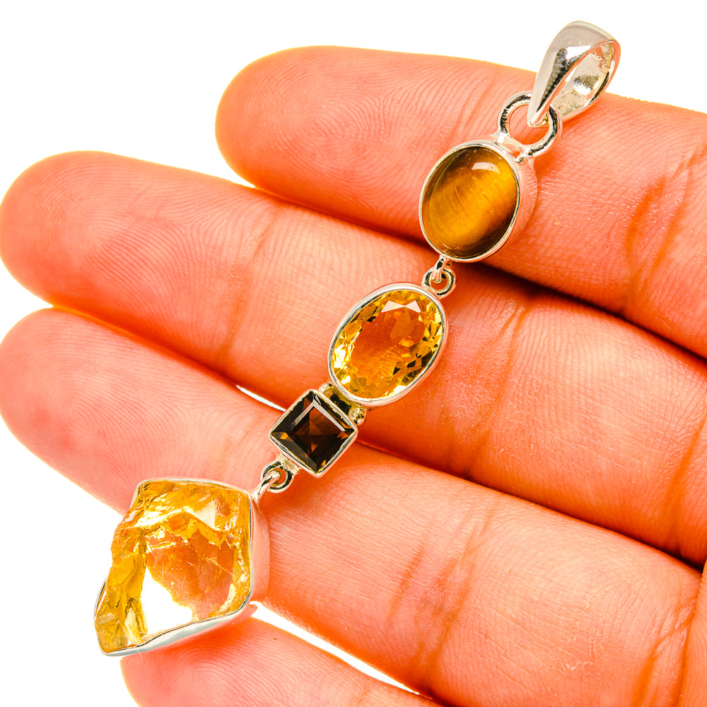 Citrine Pendants handcrafted by Anasilvercos - PD4575