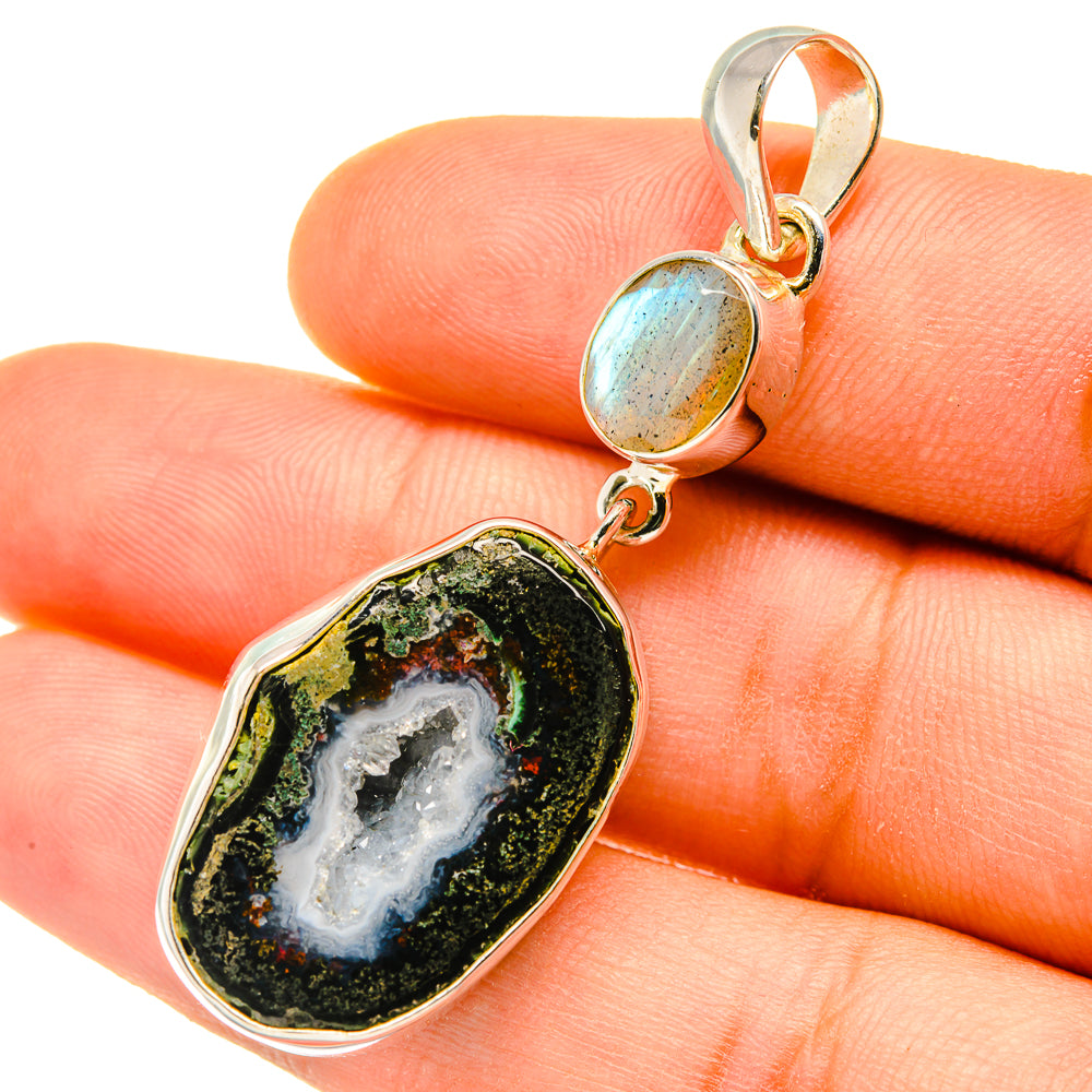 Coconut Geode Druzy Pendants handcrafted by Anasilvercos - PD4579