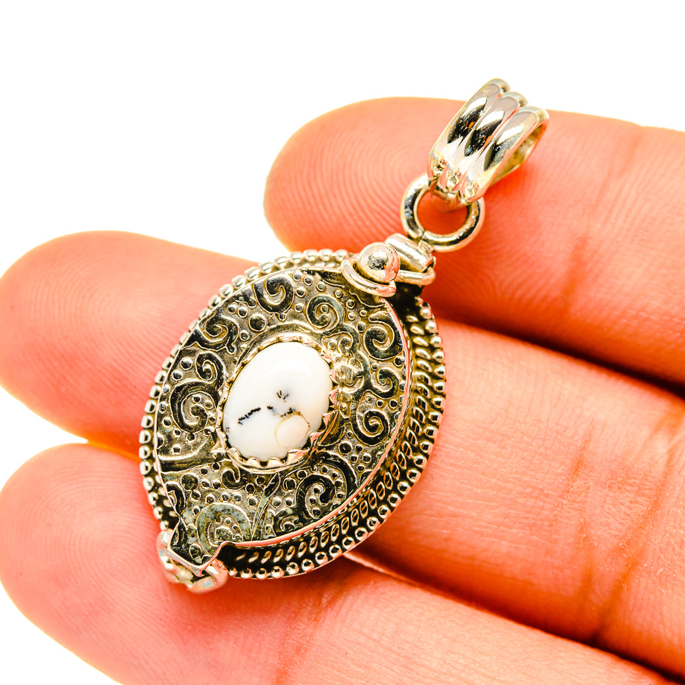 Dendritic Opal Pendants handcrafted by Anasilvercos - PD4584