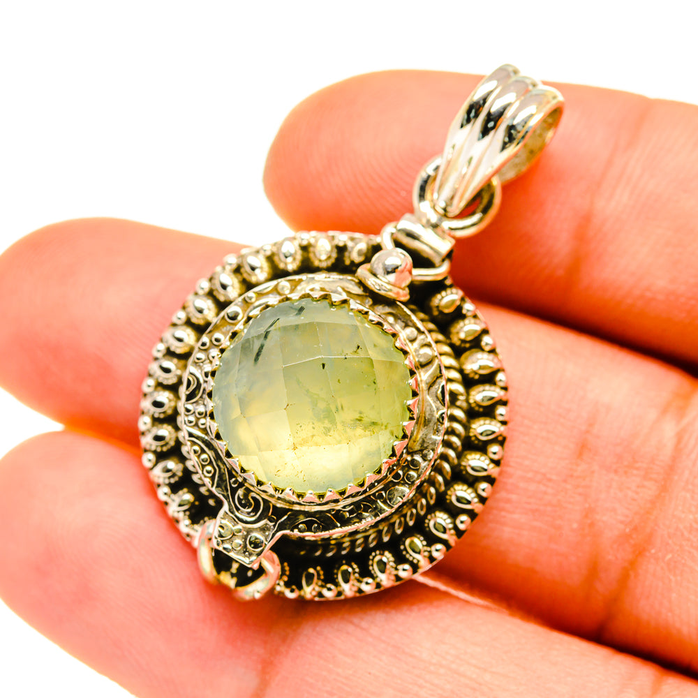 Prehnite Pendants handcrafted by Anasilvercos - PD4588