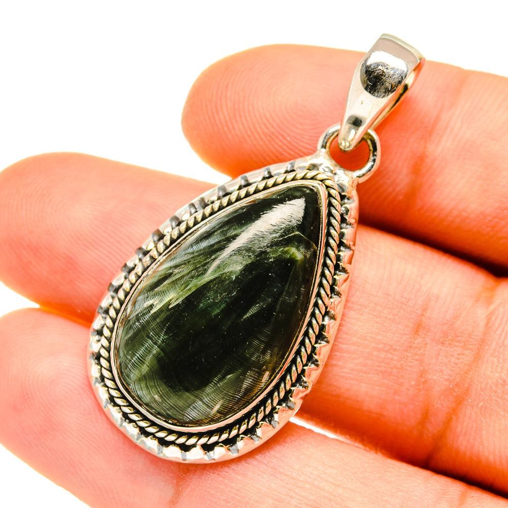 Seraphinite Pendants handcrafted by Anasilvercos - PD4592