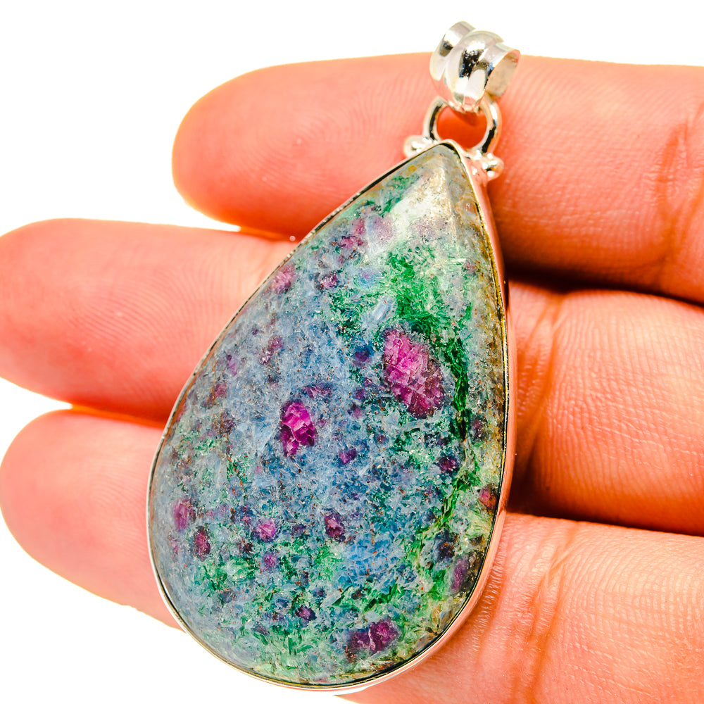 Ruby Fuchsite Pendants handcrafted by Anasilvercos - PD759583