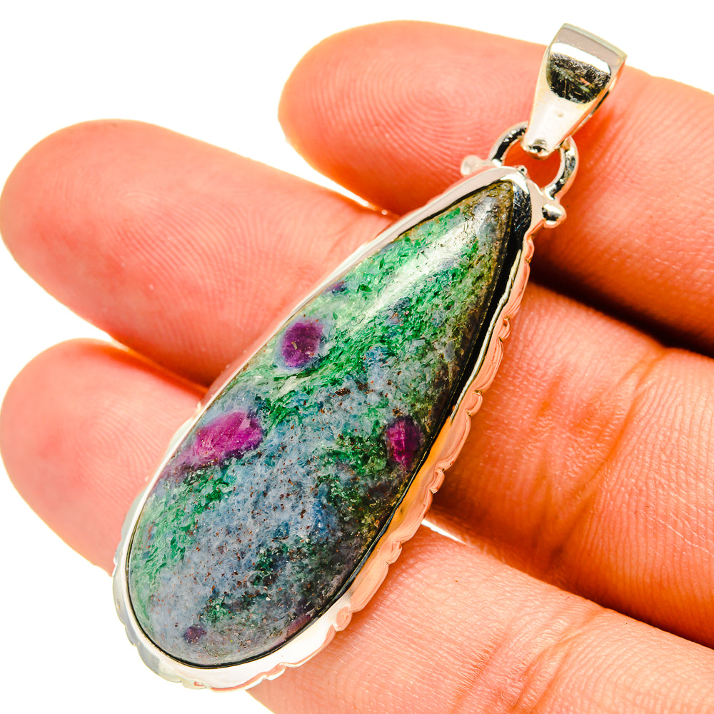 Ruby Fuchsite Pendants handcrafted by Anasilvercos - PD759594