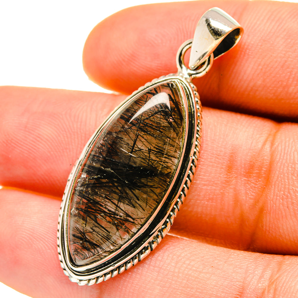 Tourmalinated Quartz Pendants handcrafted by Anasilvercos - PD759598