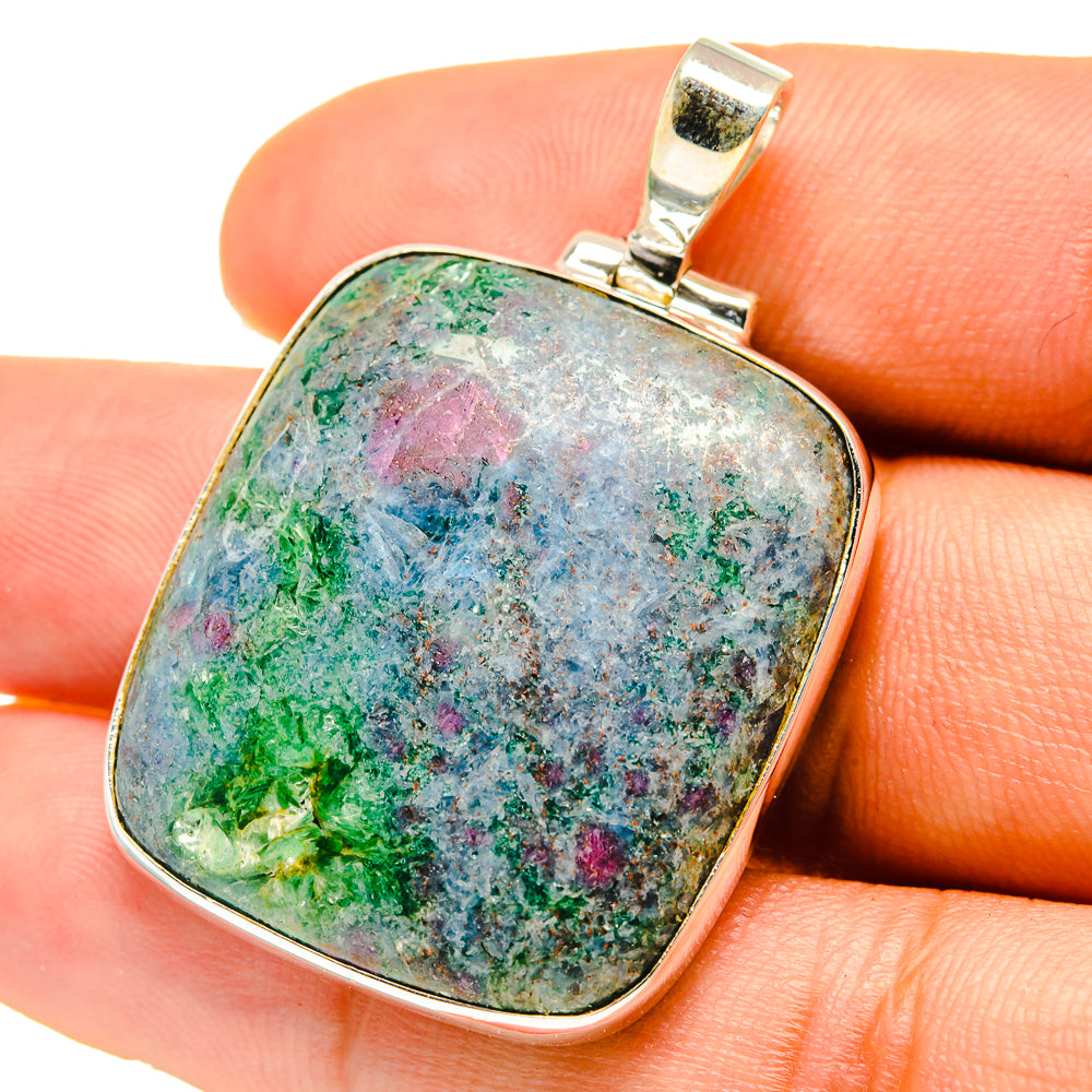 Ruby Fuchsite Pendants handcrafted by Anasilvercos - PD759607