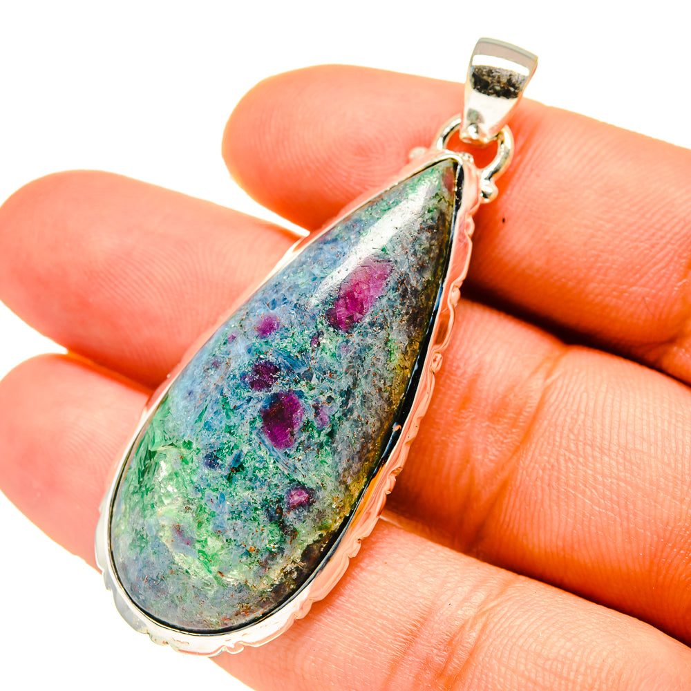 Ruby Fuchsite Pendants handcrafted by Anasilvercos - PD759608