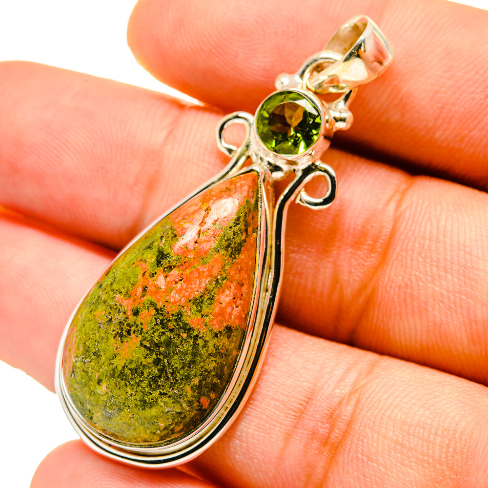 Unakite Pendants handcrafted by Anasilvercos - PD759612