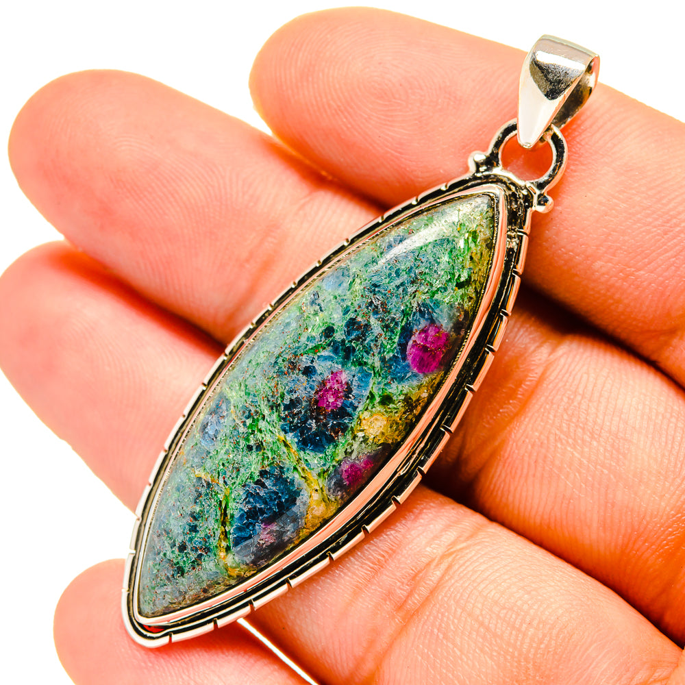 Ruby Fuchsite Pendants handcrafted by Anasilvercos - PD759626