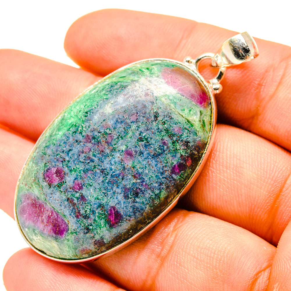 Ruby Fuchsite Pendants handcrafted by Anasilvercos - PD759627