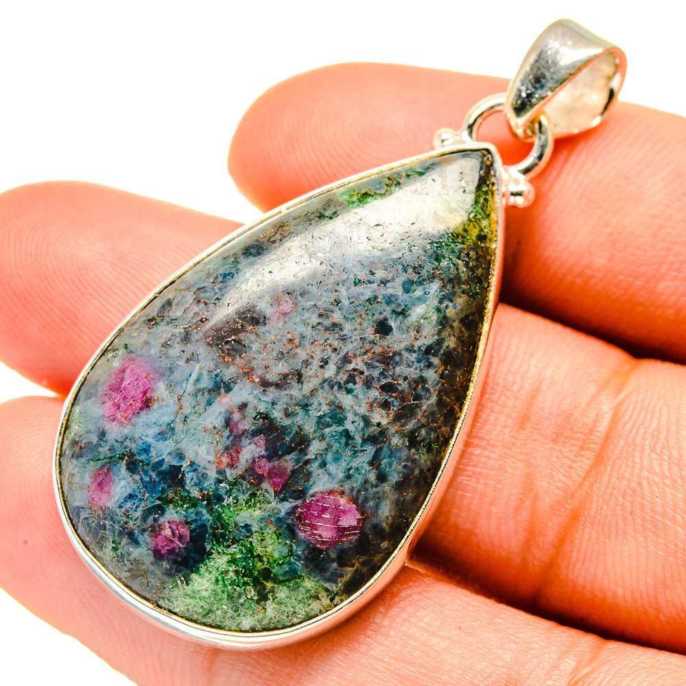 Ruby Fuchsite Pendants handcrafted by Anasilvercos - PD759629