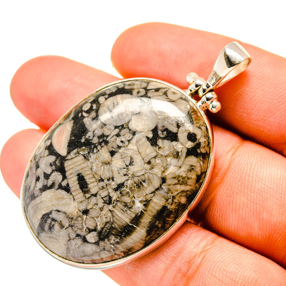 Crinoid Fossil Pendants handcrafted by Anasilvercos - PD759635