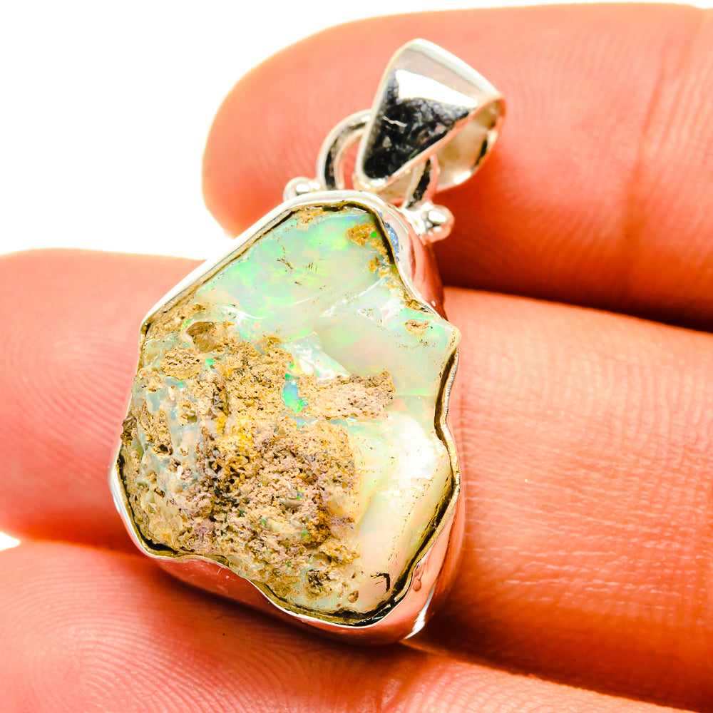 Ethiopian Opal Pendants handcrafted by Anasilvercos - PD759642