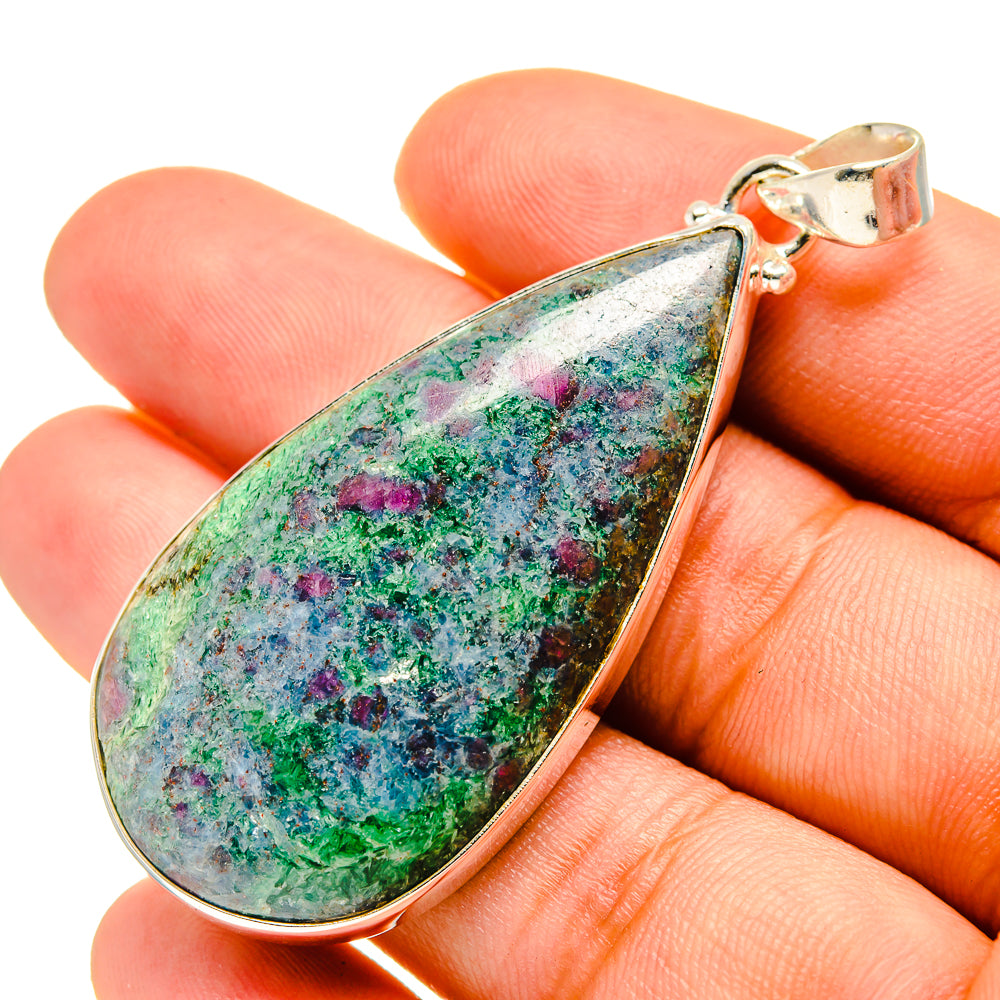 Ruby Fuchsite Pendants handcrafted by Anasilvercos - PD759647