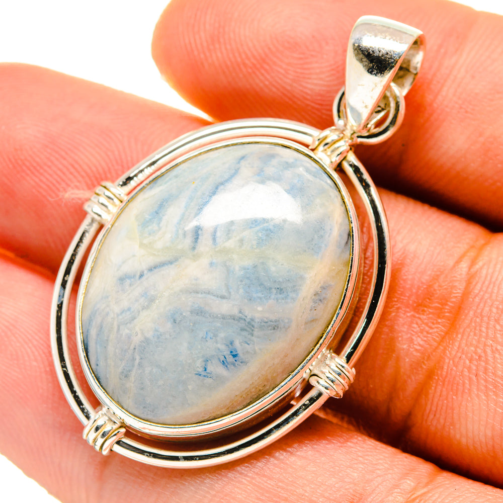 Blue Scheelite Pendants handcrafted by Anasilvercos - PD759661