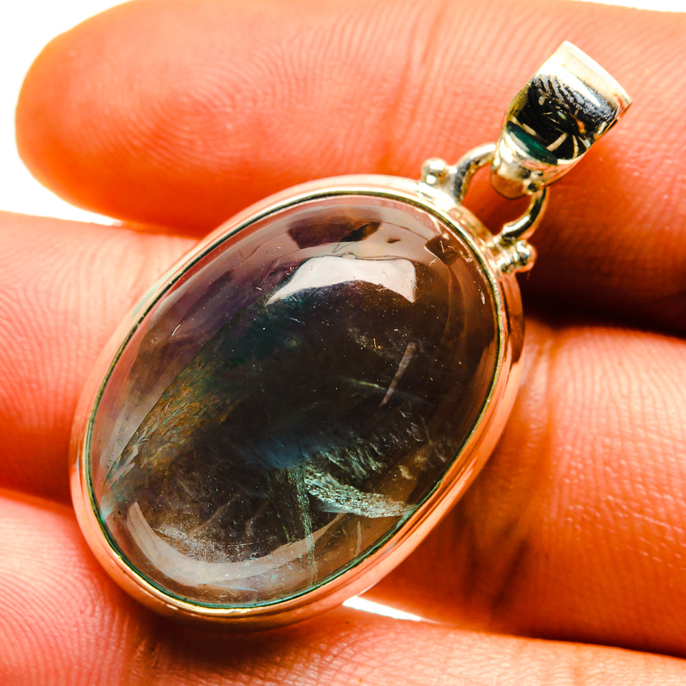 Blue Fluorite Pendants handcrafted by Anasilvercos - PD759698