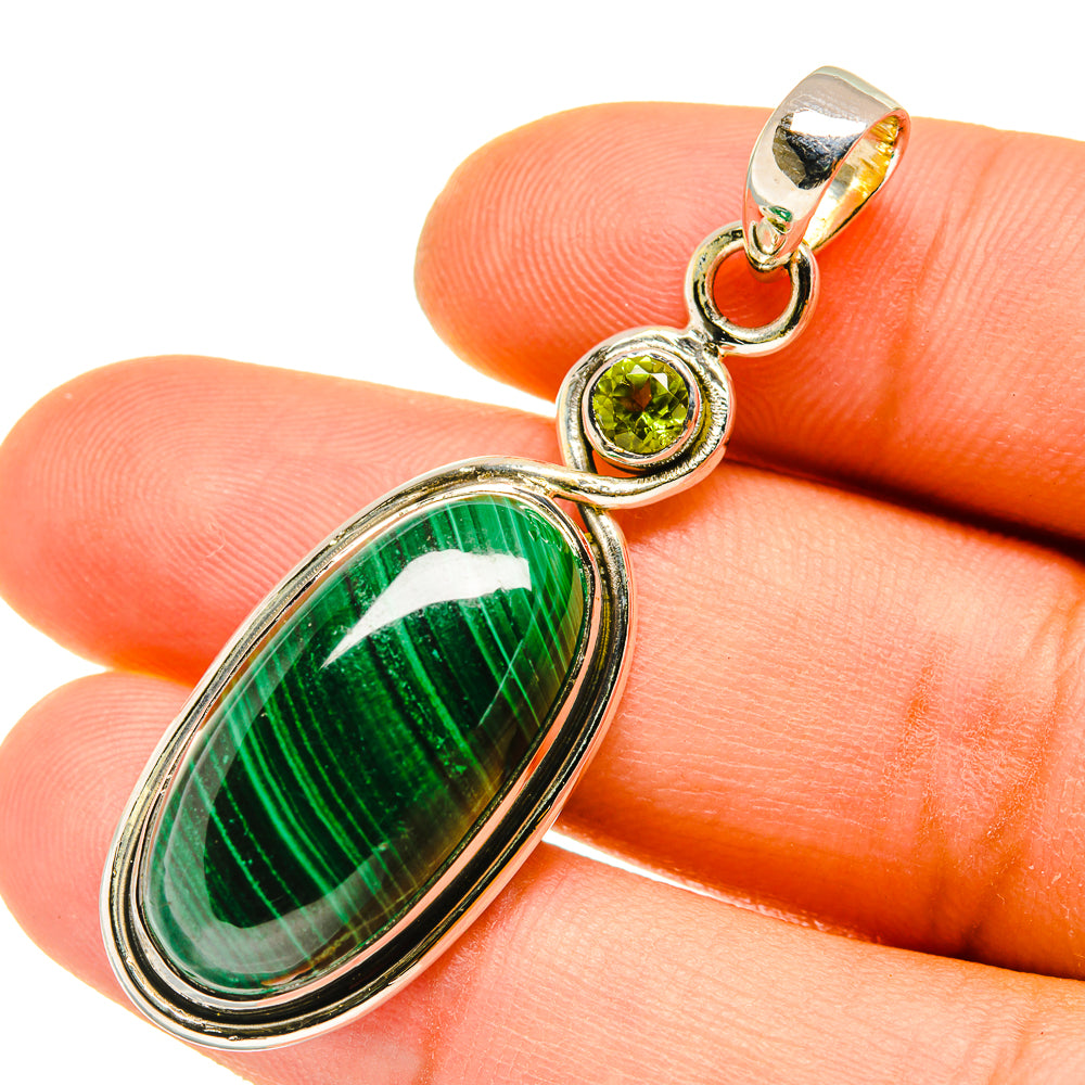 Malachite Pendants handcrafted by Anasilvercos - PD4597