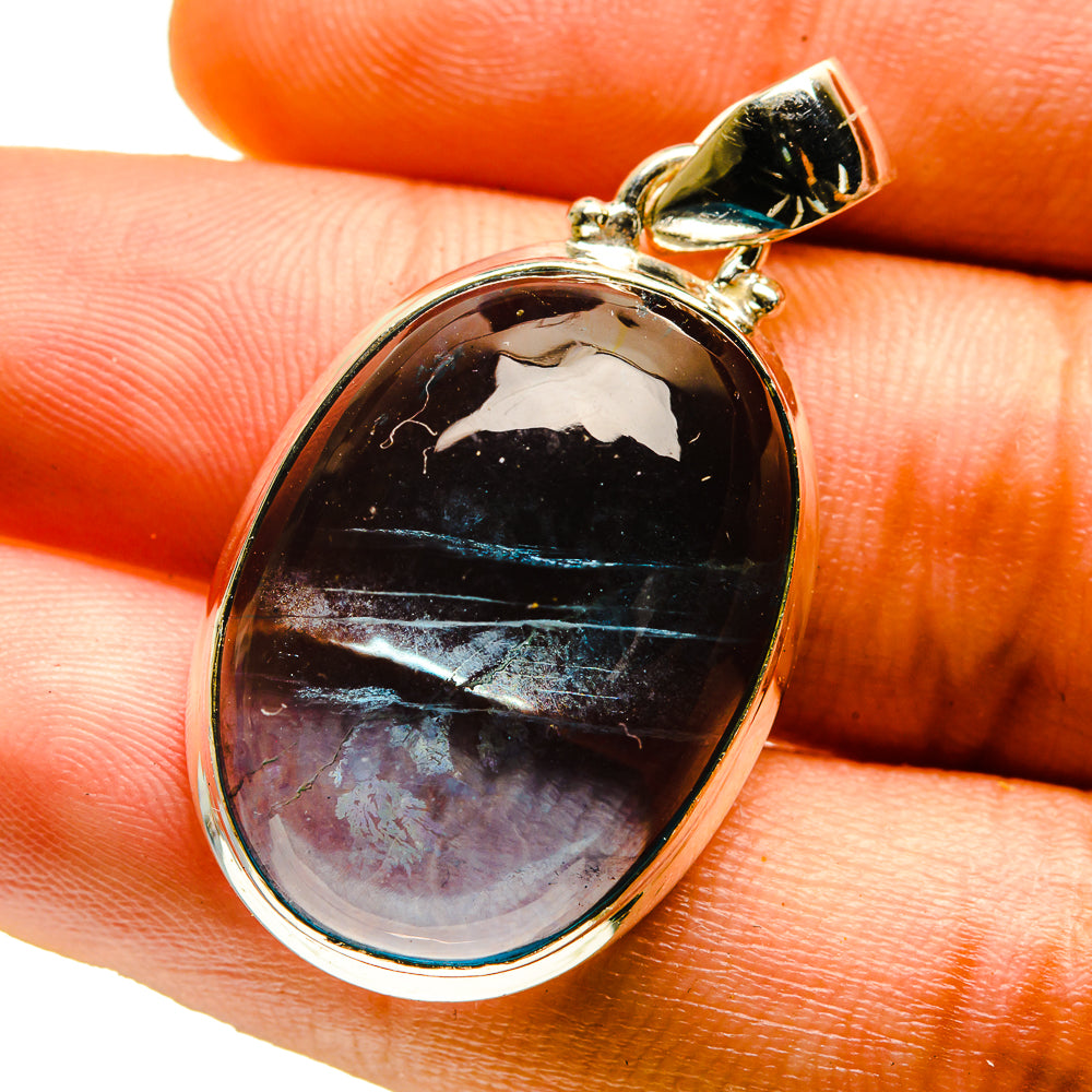 Blue Fluorite Pendants handcrafted by Anasilvercos - PD759703