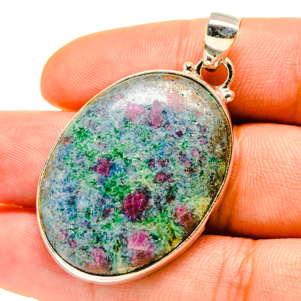 Ruby Fuchsite Pendants handcrafted by Anasilvercos - PD759718