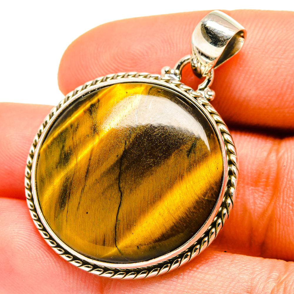 Tiger Eye Pendants handcrafted by Anasilvercos - PD759720