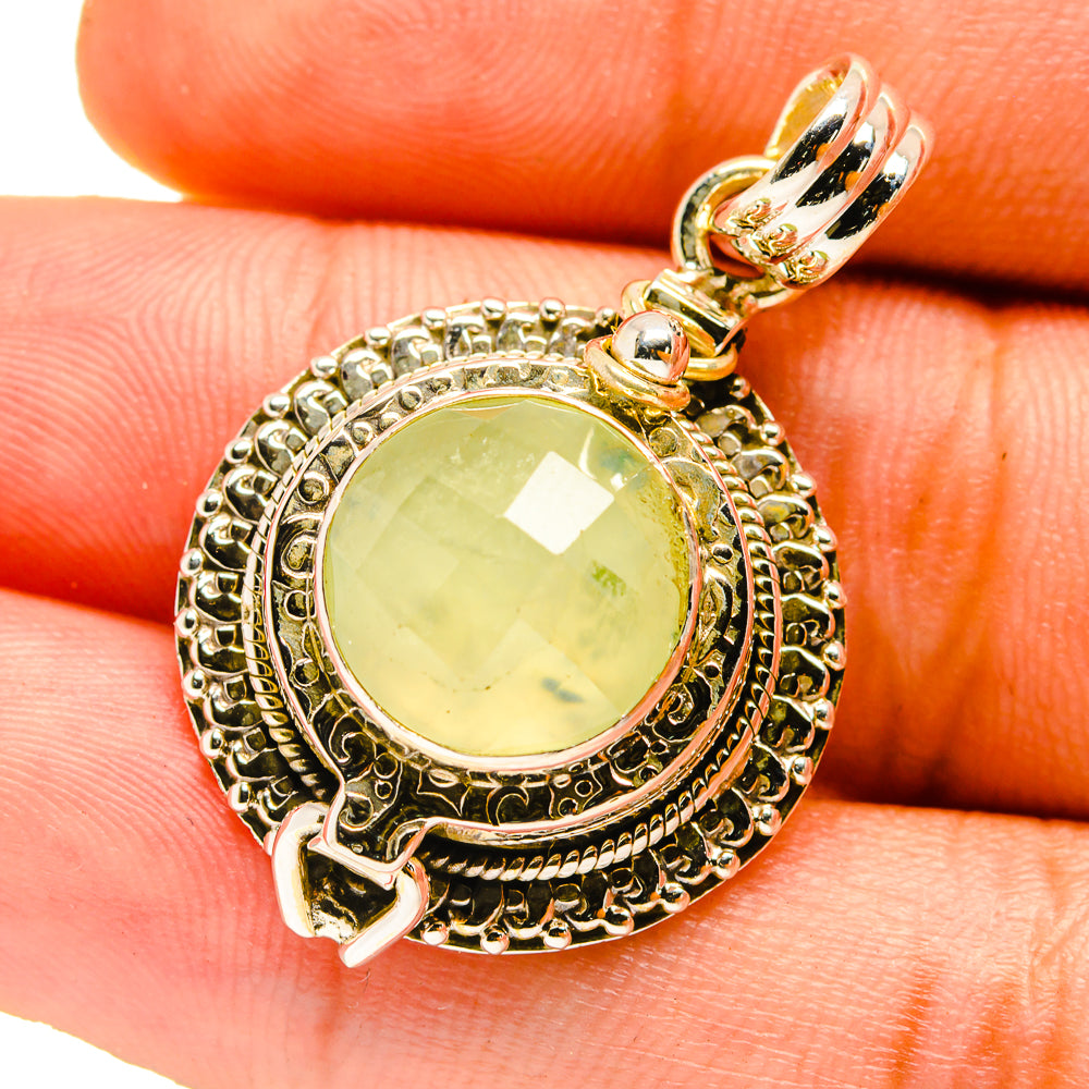 Prehnite Pendants handcrafted by Anasilvercos - PD759728
