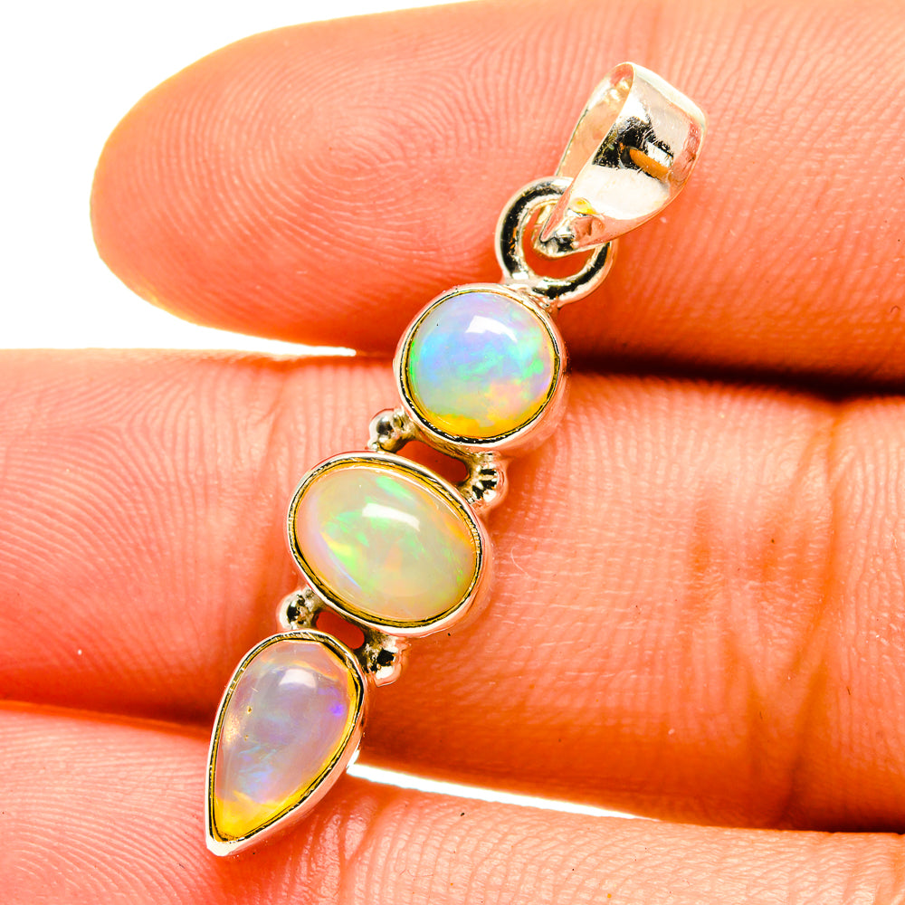 Ethiopian Opal Pendants handcrafted by Anasilvercos - PD759762