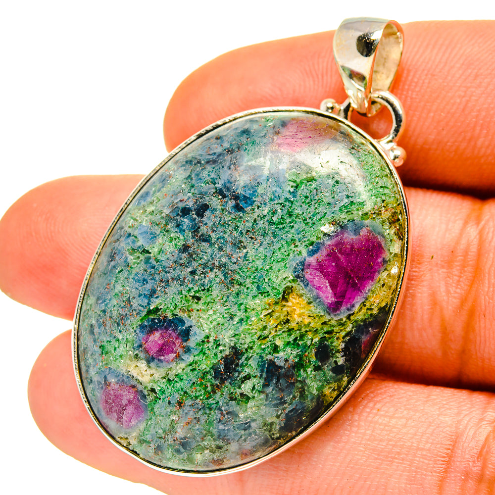 Ruby Fuchsite Pendants handcrafted by Anasilvercos - PD759783