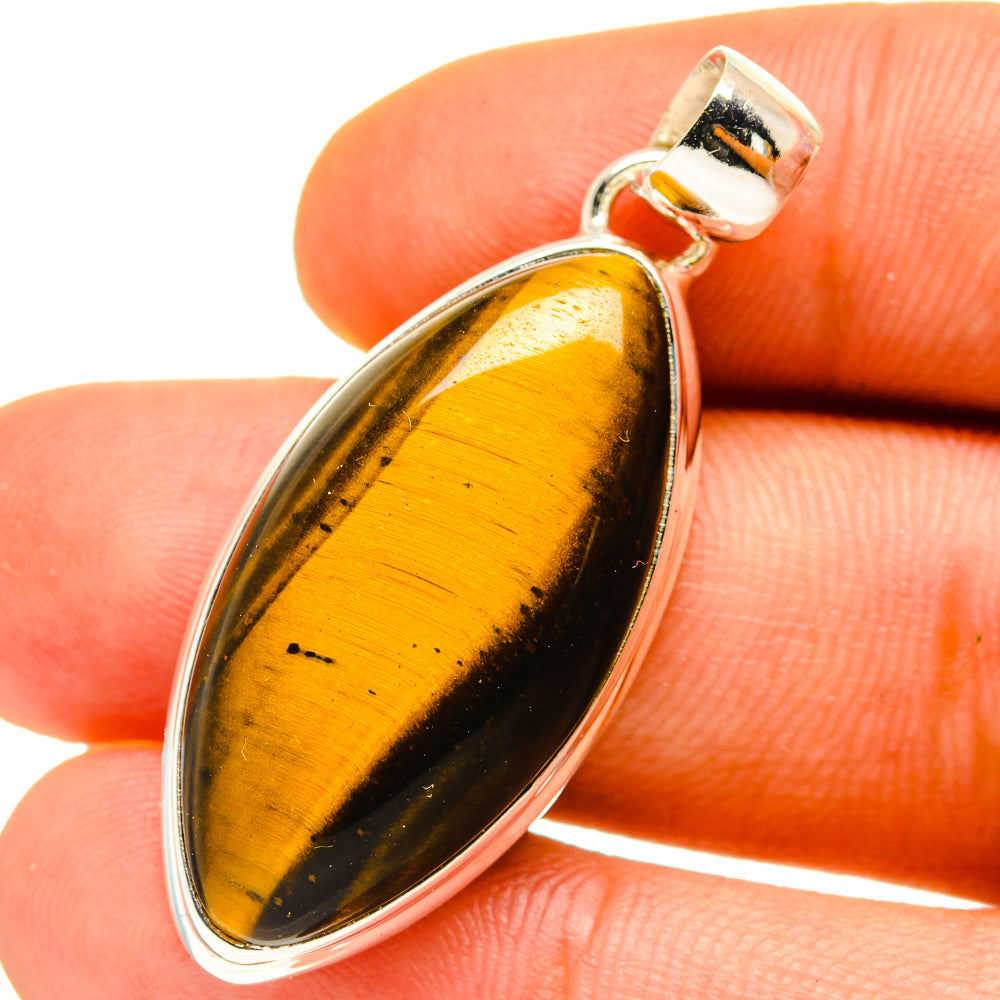 Tiger Eye Pendants handcrafted by Anasilvercos - PD759784
