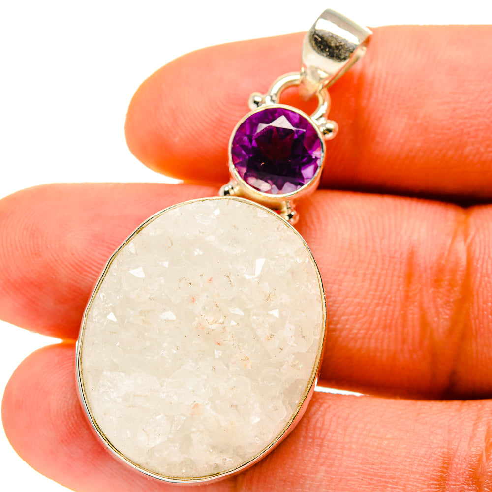 Titanium Druzy Pendants handcrafted by Anasilvercos - PD759794