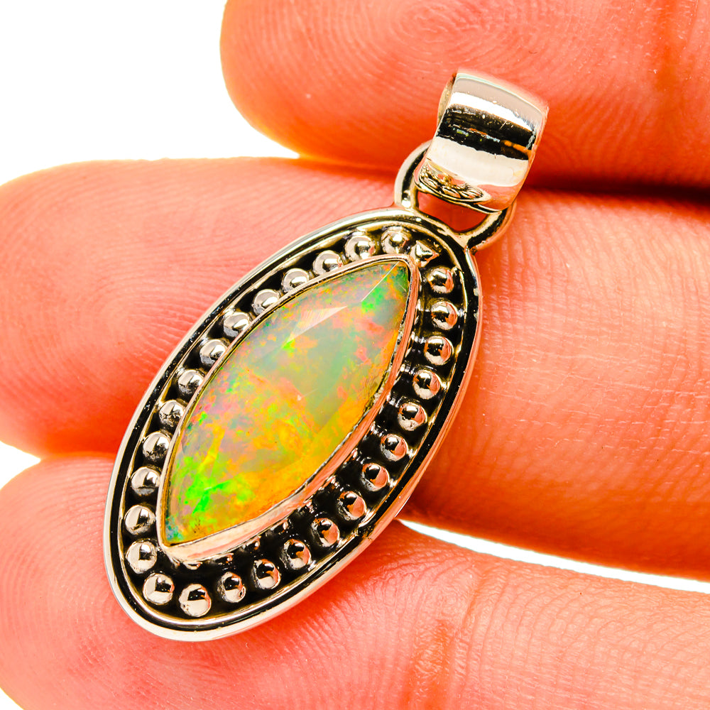 Ethiopian Opal Pendants handcrafted by Anasilvercos - PD759797