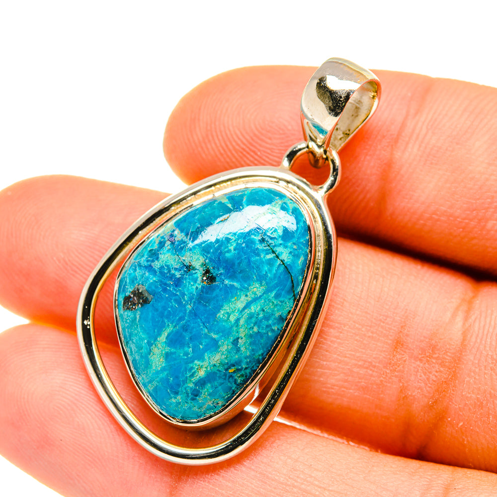 Chrysocolla Pendants handcrafted by Anasilvercos - PD4598