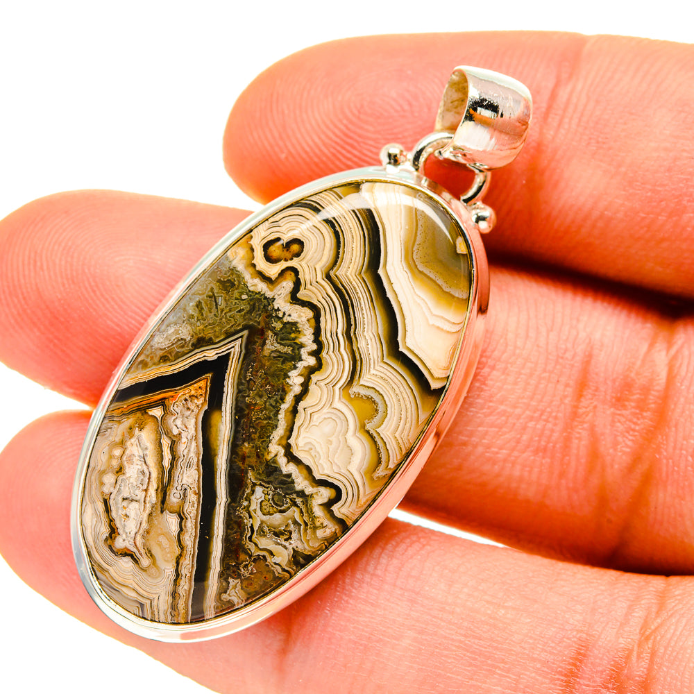 Laguna Lace Agate Pendants handcrafted by Anasilvercos - PD759815