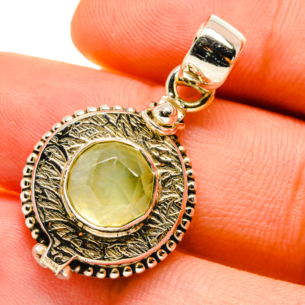 Prehnite Pendants handcrafted by Anasilvercos - PD759819