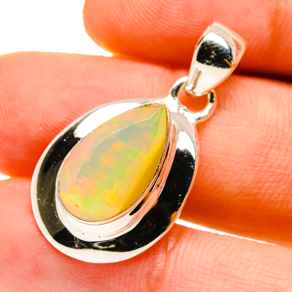 Ethiopian Opal Pendants handcrafted by Anasilvercos - PD759820