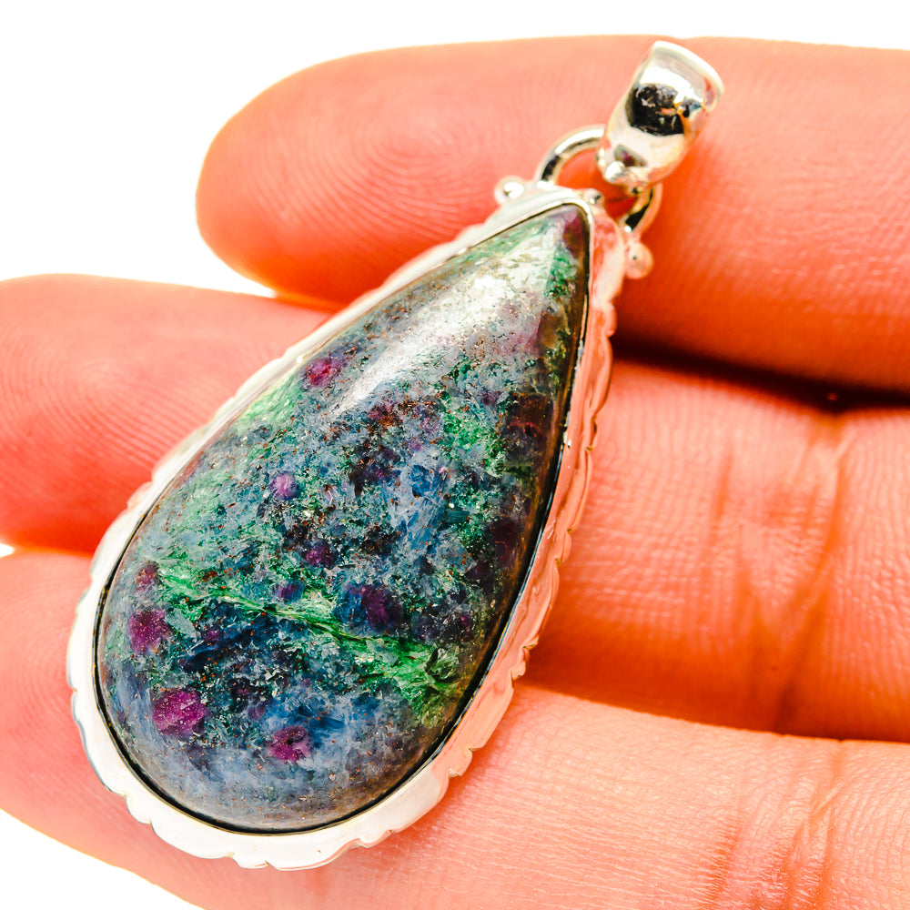 Ruby Fuchsite Pendants handcrafted by Anasilvercos - PD759845