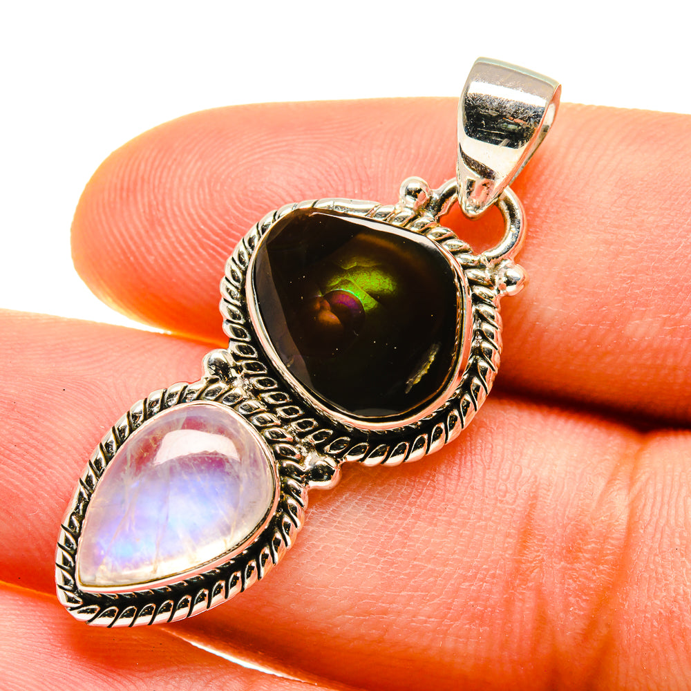 Mexican Fire Agate Pendants handcrafted by Anasilvercos - PD759857