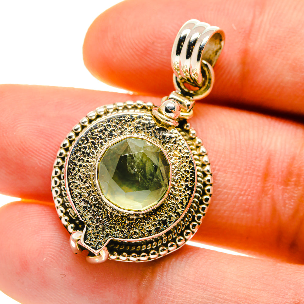 Prehnite Pendants handcrafted by Anasilvercos - PD759862