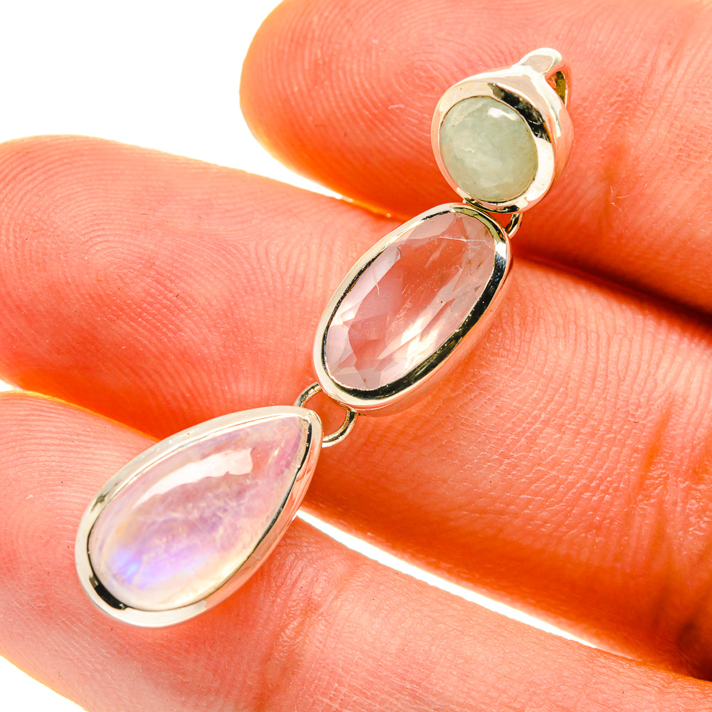 Rose Quartz Pendants handcrafted by Anasilvercos - PD759870