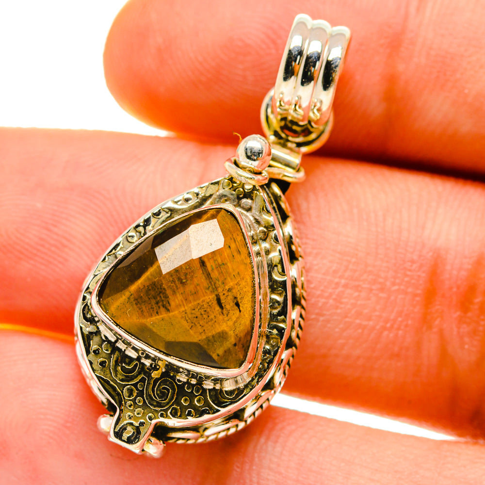 Tiger Eye Pendants handcrafted by Anasilvercos - PD759874