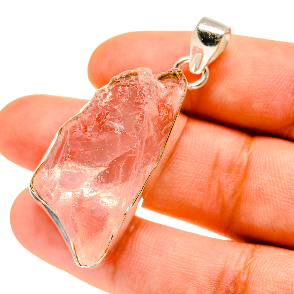 Rose Quartz Pendants handcrafted by Anasilvercos - PD759875