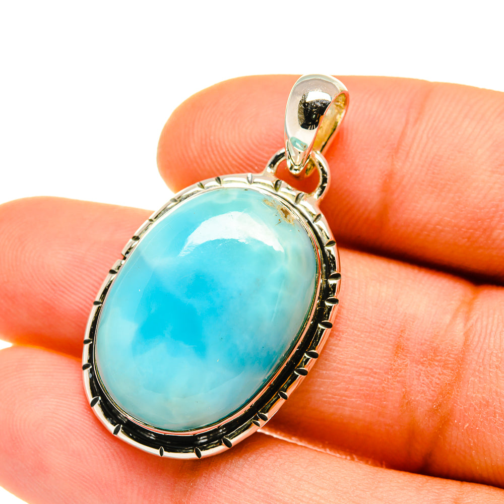 Larimar Pendants handcrafted by Anasilvercos - PD4602