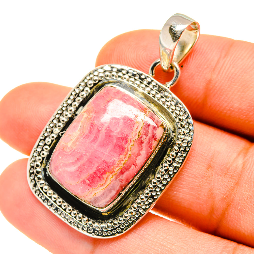 Rhodochrosite Pendants handcrafted by Anasilvercos - PD4619