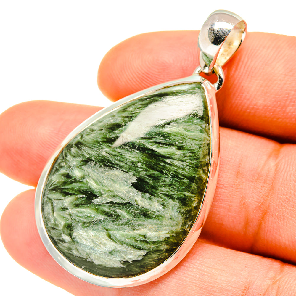 Seraphinite Pendants handcrafted by Anasilvercos - PD4632