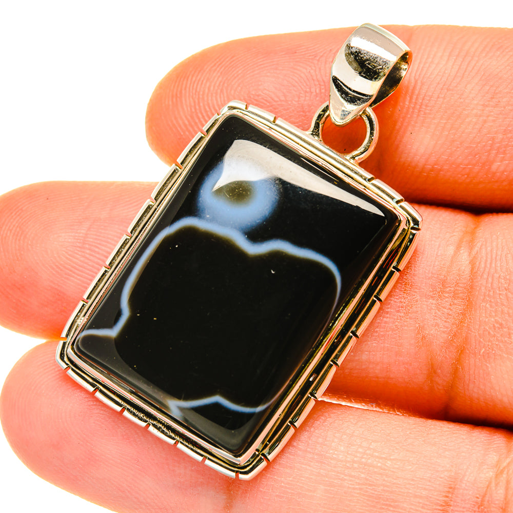 India Agate Pendants handcrafted by Anasilvercos - PD4637