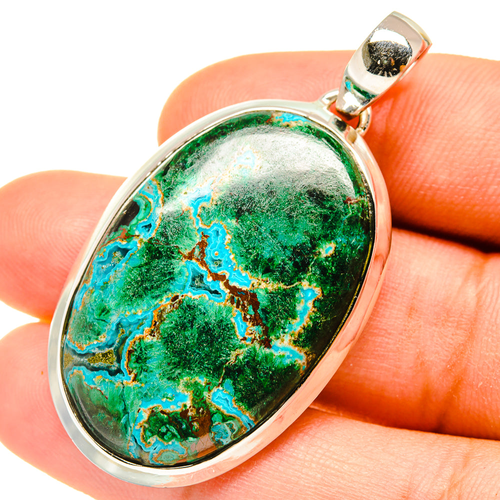 Chrysocolla Pendants handcrafted by Anasilvercos - PD4641