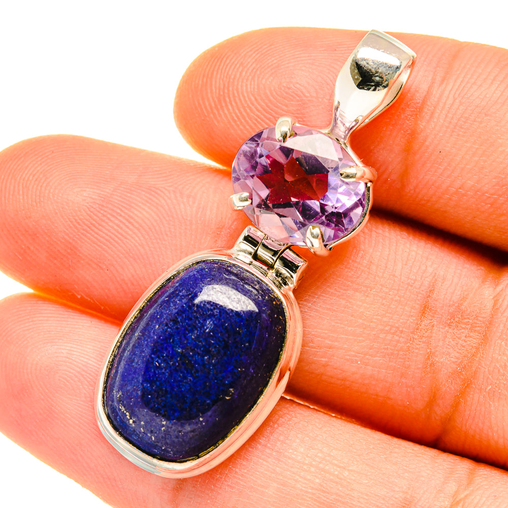 Lapis Lazuli Pendants handcrafted by Anasilvercos - PD4655