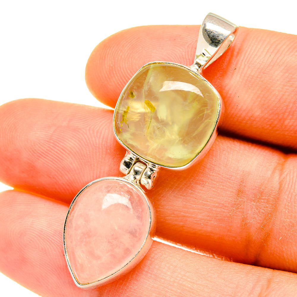 Prehnite Pendants handcrafted by Anasilvercos - PD4679